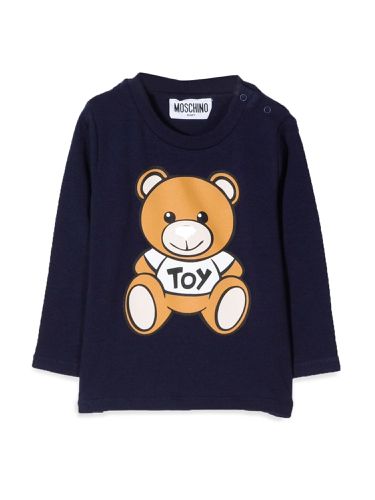 T-shirt con teddy bear in cotone - moschino - Modalova