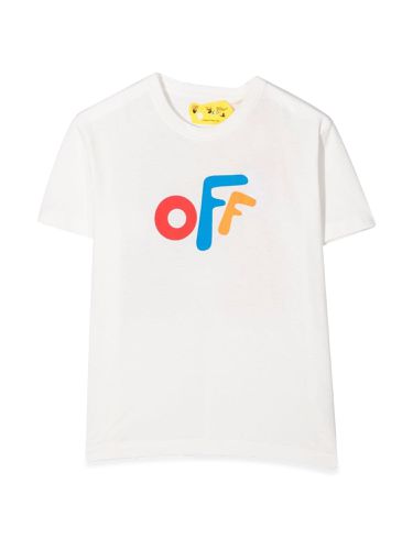 Off- t-shirt con logo multicolor - off-white - Modalova