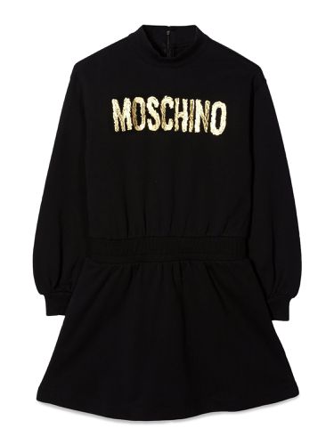 Moschino abito felpa con logo - moschino - Modalova