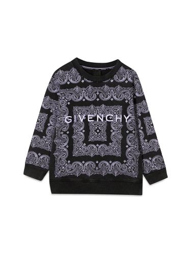 Crewneck sweatshirt patterned print and logo - givenchy - Modalova