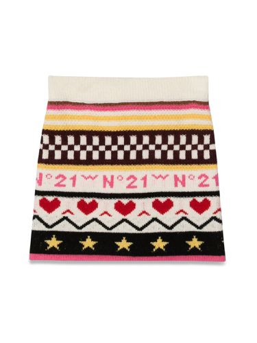 N°21 allover jacquard knit skirt - n°21 - Modalova