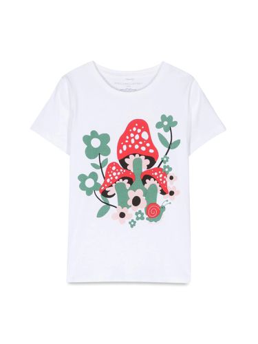 Mushroom and flower m/c t-shirt - stella mccartney - Modalova
