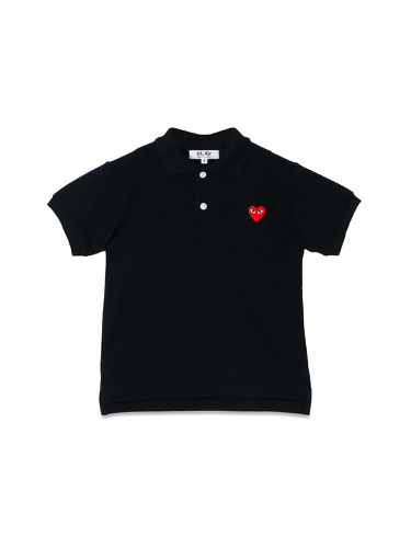 Red heart m/c polo shirt - comme des garcons play - Modalova