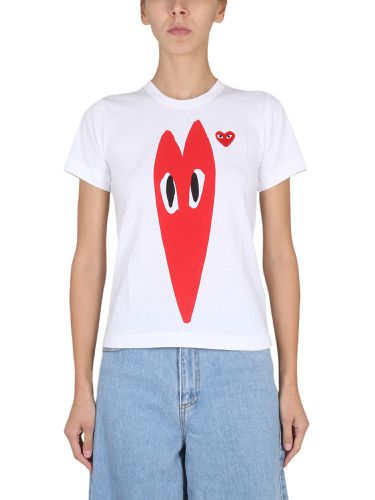 Logo print t-shirt - comme des garcons play - Modalova