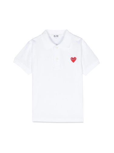 Red heart m/c polo shirt - comme des garcons play - Modalova