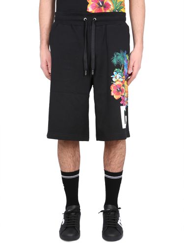 Bermuda shorts with print - dolce & gabbana - Modalova