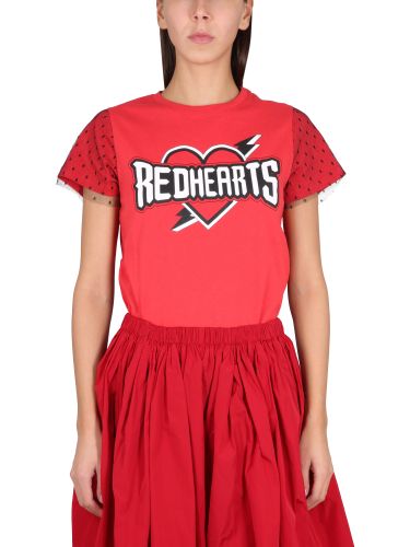 Red valentino "red hearts" t-shirt - red valentino - Modalova