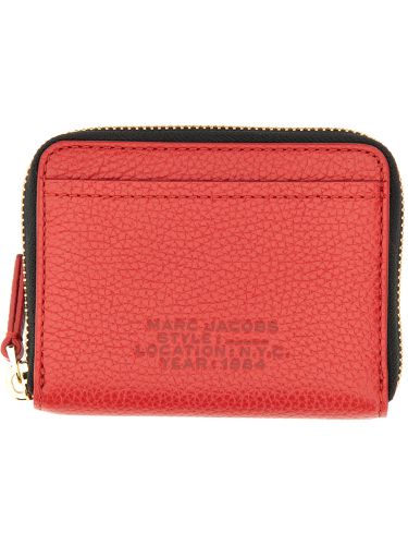 Leather wallet with zipper - marc jacobs - Modalova