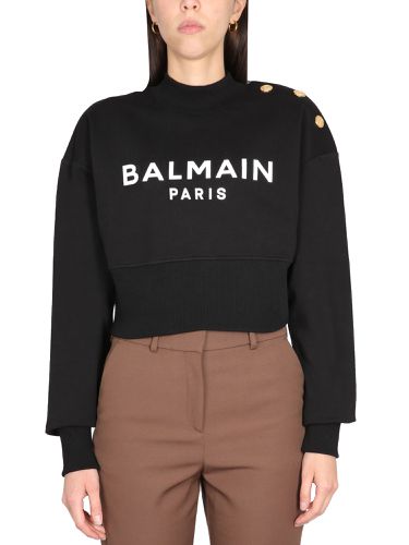 Balmain cropped sweatshirt - balmain - Modalova