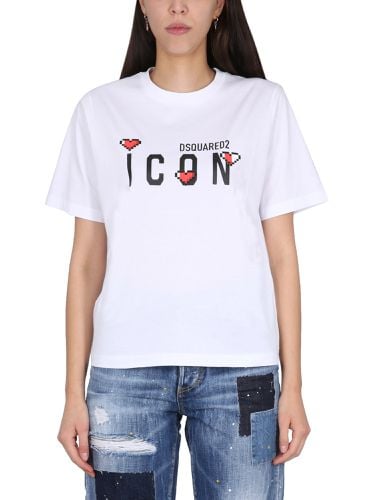 Dsquared icon game lover t-shirt - dsquared - Modalova
