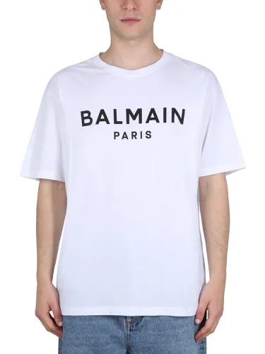 Balmain logo print t-shirt - balmain - Modalova