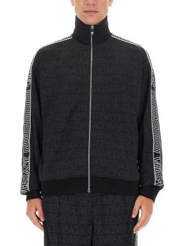 Versace zip sweatshirt - versace - Modalova