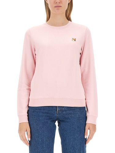 Sweatshirt with fox patch - maison kitsuné - Modalova