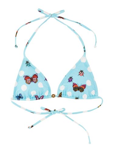 Versace bikini top with butterflies - versace - Modalova