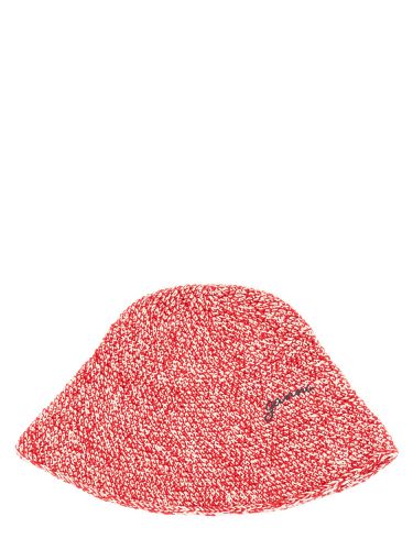 Ganni hat with logo - ganni - Modalova