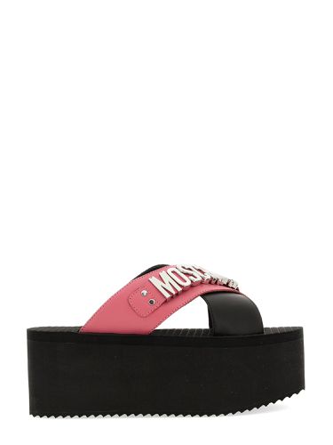 Moschino sandal with logo - moschino - Modalova