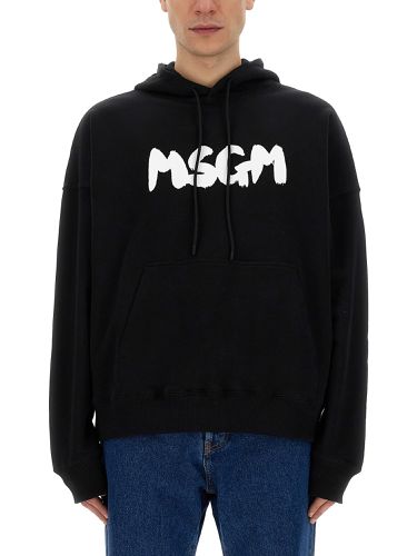 Msgm sweatshirt with logo - msgm - Modalova