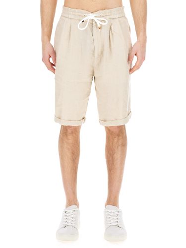 Linen bermuda shorts - brunello cucinelli - Modalova