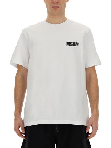 Msgm t-shirt with logo - msgm - Modalova
