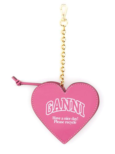 Ganni "funny heart" coin purse - ganni - Modalova