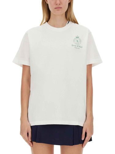 Sporty & rich t-shirt with logo - sporty & rich - Modalova