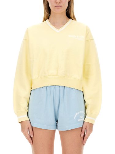 Sporty & rich cropped sweatshirt - sporty & rich - Modalova