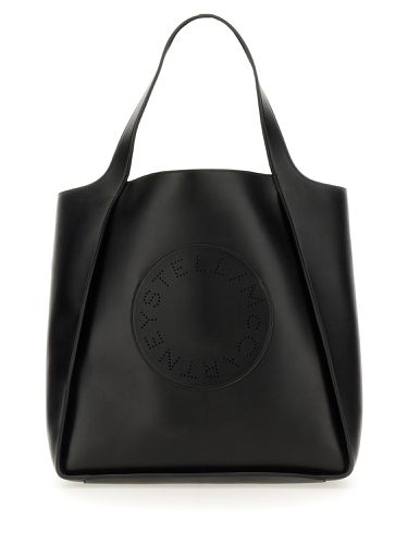 Square tote bag with logo - stella mccartney - Modalova