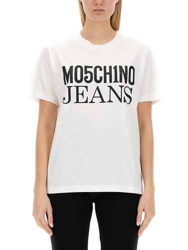 Moschino jeans t-shirt with logo - moschino jeans - Modalova