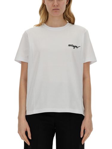 Msgm jersey t-shirt - msgm - Modalova