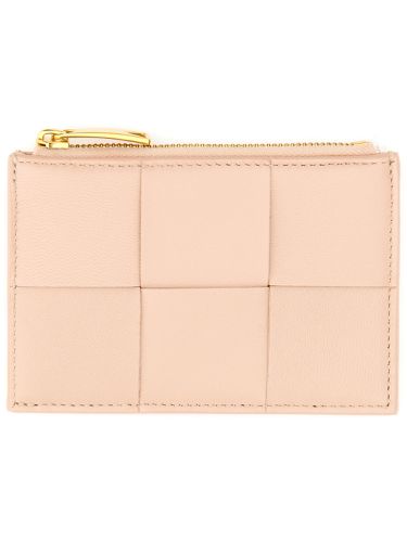 Card holder "cassette" with zipper - bottega veneta - Modalova