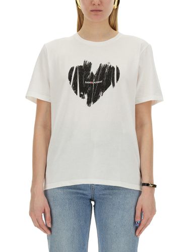 Saint laurent t-shirt "heart" - saint laurent - Modalova