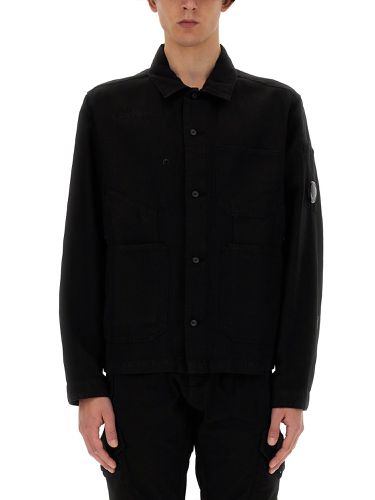 Cotton and linen shirt jacket - c.p. company - Modalova