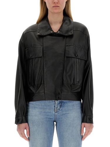 Saint laurent leather bomber jacket - saint laurent - Modalova