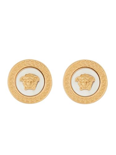 Icon" button earrings with jellyfish - versace - Modalova