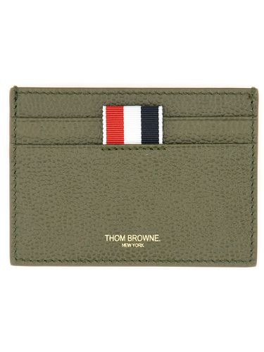 Thom browne leather card holder - thom browne - Modalova