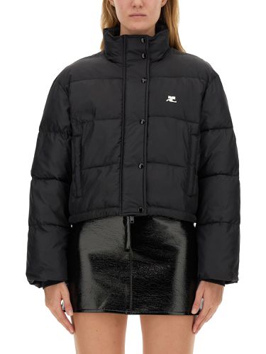 Courreges down jacket with logo - courreges - Modalova