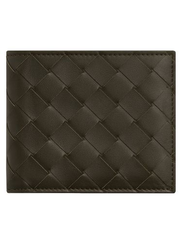 Bi-fold braided wallet - bottega veneta - Modalova