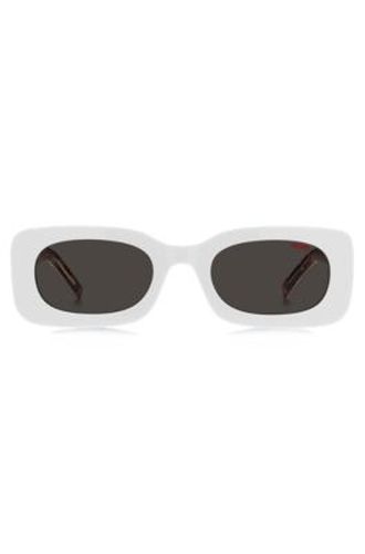 Lunettes de soleil en acétate avec cordon à message amovible - HUGO - Modalova