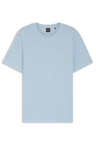 T-shirt en coton mélangé à la structure jacquard effet bulle - Boss - Modalova