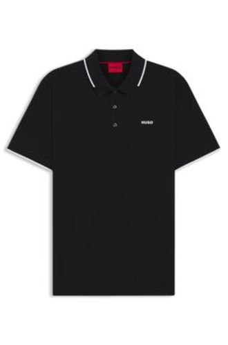 Polo en coton stretch - HUGO - Modalova