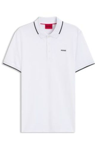 Polo en coton stretch - HUGO - Modalova