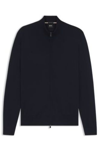 Cardigan zippé en laine mérinos extra-fine - Boss - Modalova