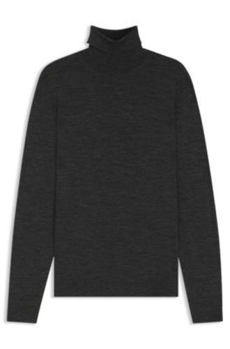 Pull Slim à col roulé en laine mérinos extra fine - Boss - Modalova