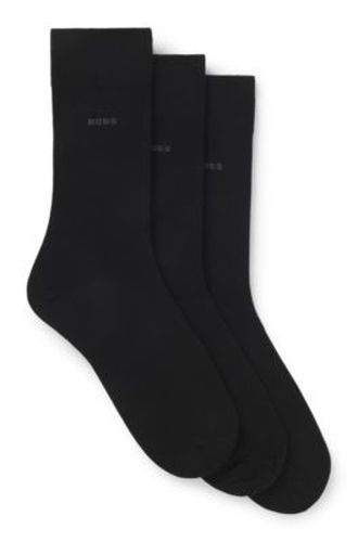 Lot de trois paires de chaussettes mi-mollet - Boss - Modalova