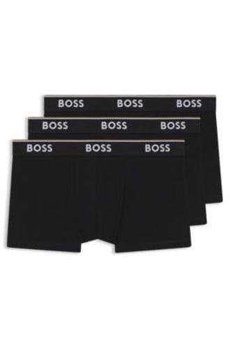 Lot de trois boxers courts en coton stretch - Boss - Modalova