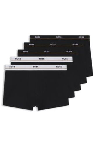 Lot de cinq boxers courts en coton stretch - Boss - Modalova