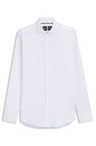 Chemise Slim Fit en popeline de coton mélangé facile à repasser - Boss - Modalova