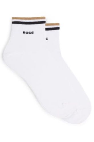 Lot de deux paires de chaussettes à rayures emblématiques au niveau des chevilles - Boss - Modalova