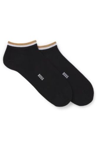 Lot de deux paires de chaussettes basses à rayures emblématiques au niveau des chevilles - Boss - Modalova