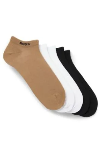 Lot de cinq paires de chaussettes basses en coton mélangé - Boss - Modalova